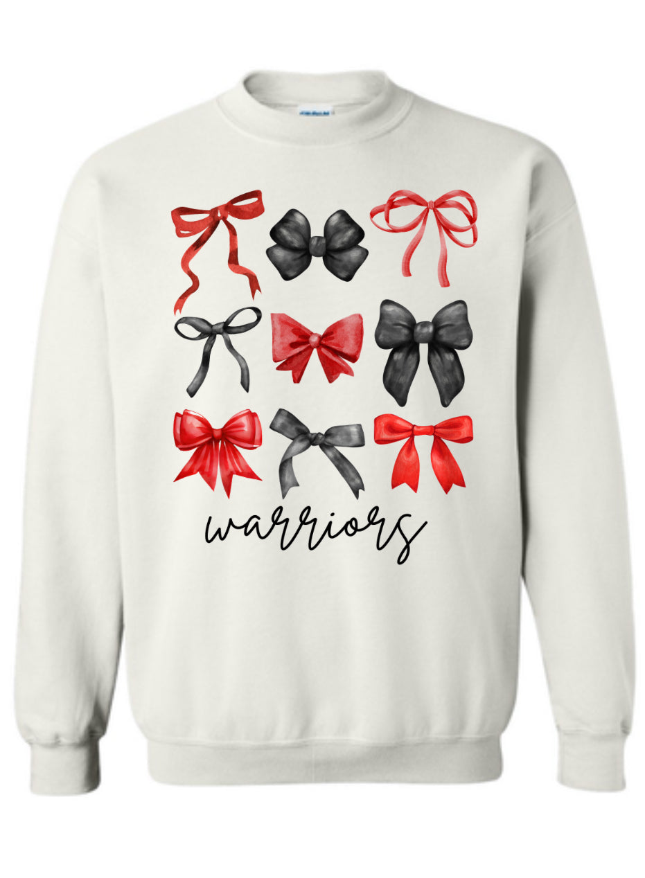 Red & Black Bows- Warriors