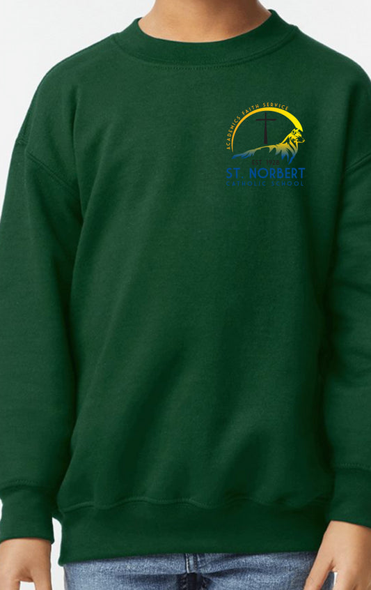 SNS Uniform- Forest Green Crewneck
