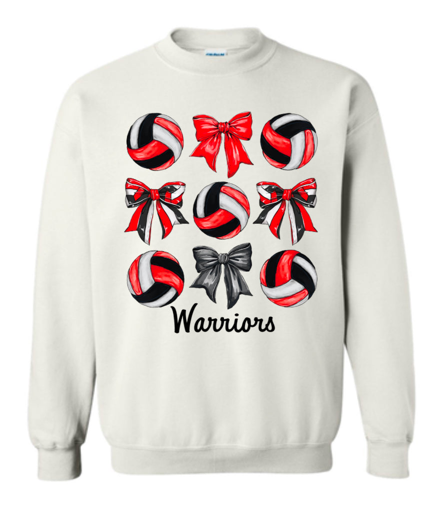 Volleyball Bows- Warriors