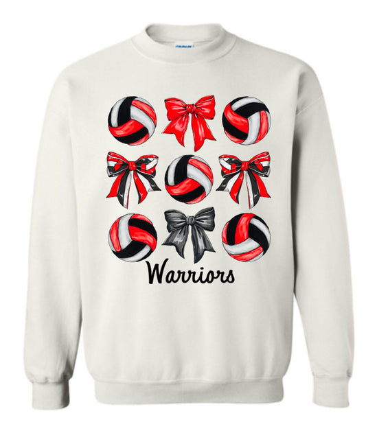 Volleyball Bows- Warriors